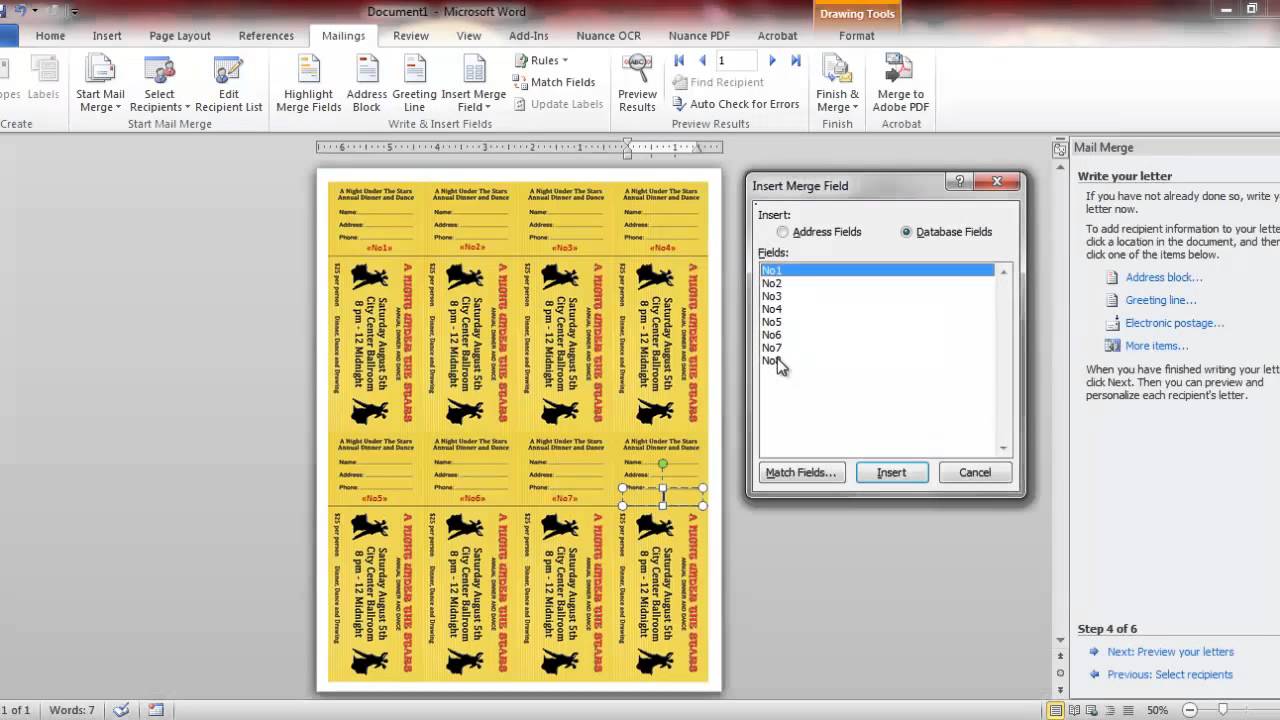 How To Make Tickets On Microsoft Word